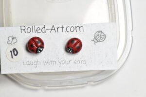 Lady bug Stud Earrings
