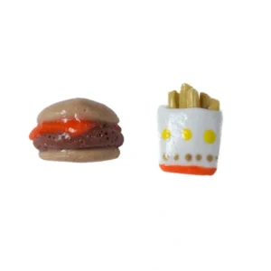 Burger & Fries Stud Earrings