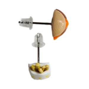 Burger & Fries Stud Earrings - Image 2