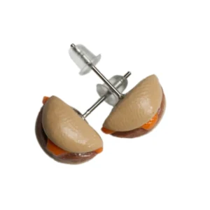 Hamburger Stud Earrings - Image 3